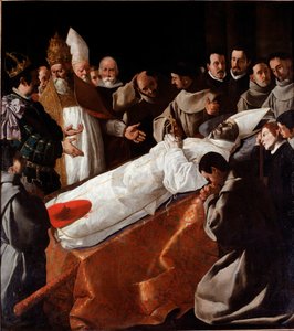Saint Bonaventuren ruumis makaa valtiossa tekijältä Francisco de Zurbaran