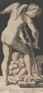 Amor teroitti jousiaan, 1645-72.