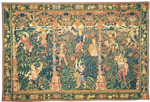 Eksoottinen vehreä kuvakudos, mahdollisesti Tournai, 1500-luvun ensimmäinen puolisko