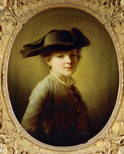 Jeune garcon au tricorne - nuori poika, jolla on kolmikulmainen hattu ... tekijältä Francois Hubert Drouais