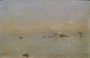 Ouchyn satama tekijältä Francois-Louis-David Bocion