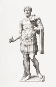Rooman keisari Marcus Aurelius. Muotokuva.