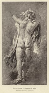 Tutkimus Venus in the Bath tekijältä Francois (after) Boucher