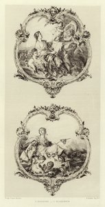 Historia, kaunopuheisuus (kaiverrus) tekijältä Francois (after) Boucher