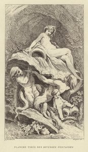 Eri suihkulähteiden lautanen (kaiverrus) tekijältä Francois (after) Boucher