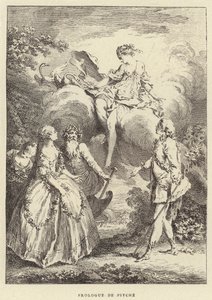 Prologue de Psyche (kaiverrus) tekijältä Francois (after) Boucher
