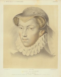 Louise Lorrainesta, Ranskan kuninkaan Henrik III:n vaimo (chromolitho)