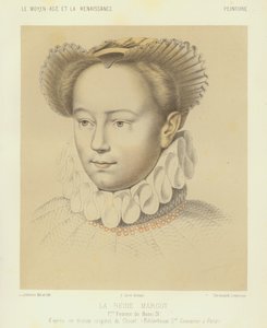 Margaret Valois, Ranskan kuninkaan Henrik IV:n (chromolitho) ensimmäinen vaimo