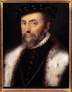 Anne Duc de Montmorencyn (1492-1567) muotokuva Connetable Ranskasta. Atelier de Francois Clouet (1515-1572), v. 1555. Öljy puulle. Mitat: 0,32 x 0,28 m. Öljy puulle.