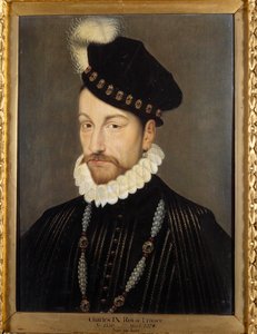 Ranskan kuninkaan Charles IX:n (1550-1574) muotokuva Francois Clouet