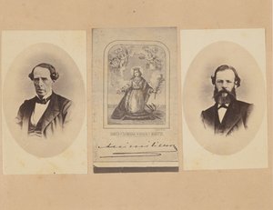 [Paroni von Magnus, Meksikon keisari Maximilianin nimikirjoitus, tohtori Bosch], 1867. tekijältä Francois Aubert