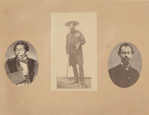 [Kenraali Tomas Mejia, keisari Maximilian, kenraali Miramon], 1867.