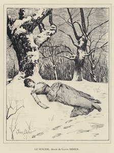 Itsemurha (litho) tekijältä Francois Auguste Didier Clovis