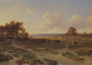 Nummen maisema lehmien kanssa, 1852