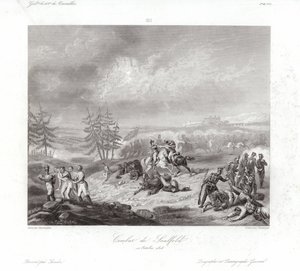 Taistelu Saalfeldistä tekijältä Francois Augustin Desmoulins