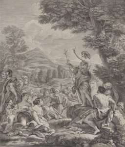 Sant Joan Baptista predicant a una multitud, ca. 1729. finlandès