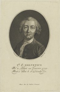 Claude Adrien Helvetiuksen muotokuva 1715-1771, n. 1800. tekijältä Francois Bonneville