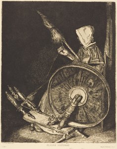 Bretonilainen kehrääjä (Breton Spinner) tekijältä François Bonvin