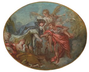Allegoria (öljy kankaalle) tekijältä François Boucher