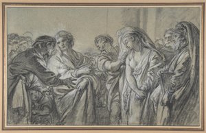 Kristus ja aviorikoksesta kiinni jäänyt nainen tekijältä François Boucher