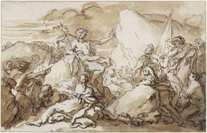 Johannes Kastajan saarna autiomaassa tekijältä François Boucher