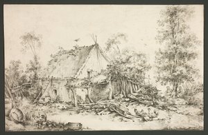 Maatilan piha tekijältä François Boucher