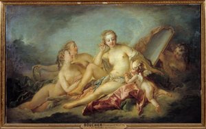 Venuksen käymälä Francois Boucherin (1703-1770) maalaus 1749 su. 1,07 x 1,73 m tekijältä François Boucher