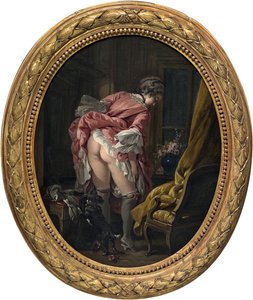 ""hillitty silmä"" François Boucherin (1703-1770) maalaus noin 1742 Yksityinen kokoelma tekijältä François Boucher