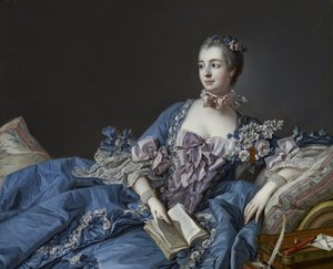 Madame de Pompadour (Jeanne-Antoinette Poisson; 1721–1764) tekijältä François Boucher