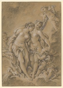 Nymfit ja amorit tekijältä François Boucher