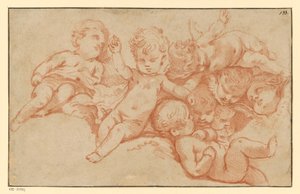 Leikkivät putit (vastapainatus) tekijältä François Boucher