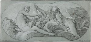 Kolme armoa leikkimässä Cupidon kanssa tekijältä François Boucher