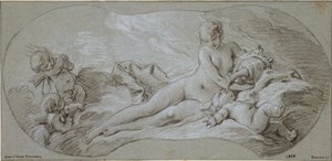 Venus juottaa Amorille nektaria tekijältä François Boucher