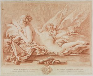 Venus ja Amor tekijältä François Boucher