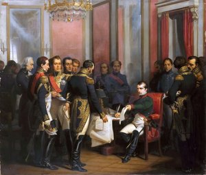 Napoleonin luopuminen kruunusta Fontainebleaussa 11. huhtikuuta 1814