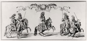 Karuselli Louis XIV:lle (1639-1715) n. 1662 tekijältä Francois Chauveau