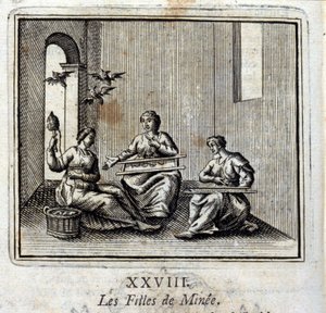 Minun tyttäret. Jean de La Fontainen (1621-95) sadut. Kuvitus: François Chauveau (1613-1676). Painos vuodelta 1728. tekijältä Francois Chauveau