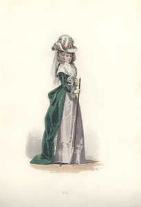Nainen chapeau ja redingote, Marie Antoinette aikakausi.