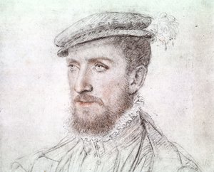 Gaspard de Coligny (1519-1572) (piirustus) tekijältä François Clouet