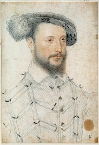 Antoine de Halluinin, Piennesin herran (1505 - 1553) muotokuva. Clouet Francois