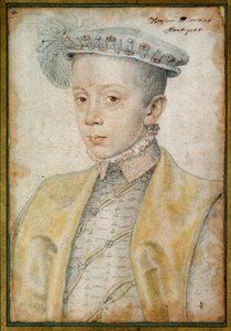 Muotokuva Charles II:sta Lorraine and Barin herttua (1543-1608). Clouet Francois