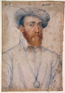 Muotokuva Francois de Colignysta, Andelotin herrasta (1521 - 1569). Clouet Francois