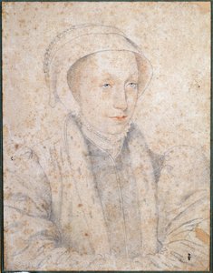 Ranskan ja Skotlannin kuningattaren Marie Stuart Ageen (1542-1587) muotokuva Francois Clouet