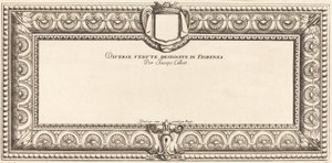 Pàgina de títol dels "Diversos paisatges italians" de Callot finès
