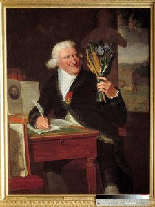 Muotokuva Antoine Augustinista, paroni Parmentierista (1737-1813), edustava agronomi, joka käyttää kunnialegioonaa. François Dumont l