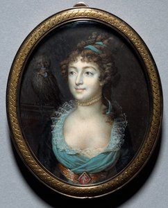 Mademoiselle Marie-Anne Adelaide Le Normandin muotokuva, n. 1793.