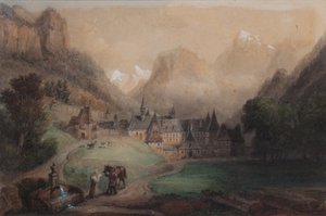 La Grande Chartreuse 1869 (akvarelli paperille)
