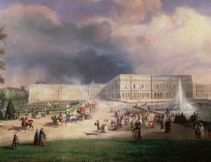 Louis-Philippe Ranskan kuningas, hänen perheensä ja Kentin herttuatar Grandes Eaux
