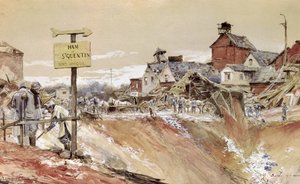 Ham-Saint-Quentinin kraatterit tekijältä Francois Flameng