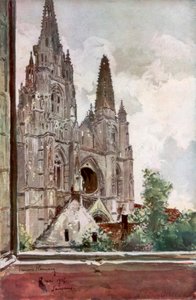 Saint Jean des Vignes Abbeyn rauniot, Soissons, Ranska, 17. toukokuuta 1915, 1926. tekijältä Francois Flameng